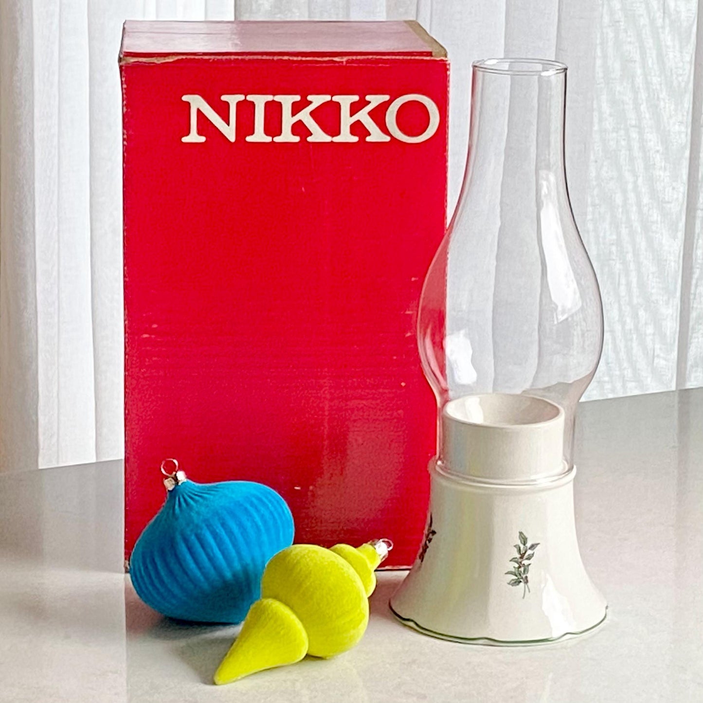 Vintage Nikko Hurricane Candle Lamp