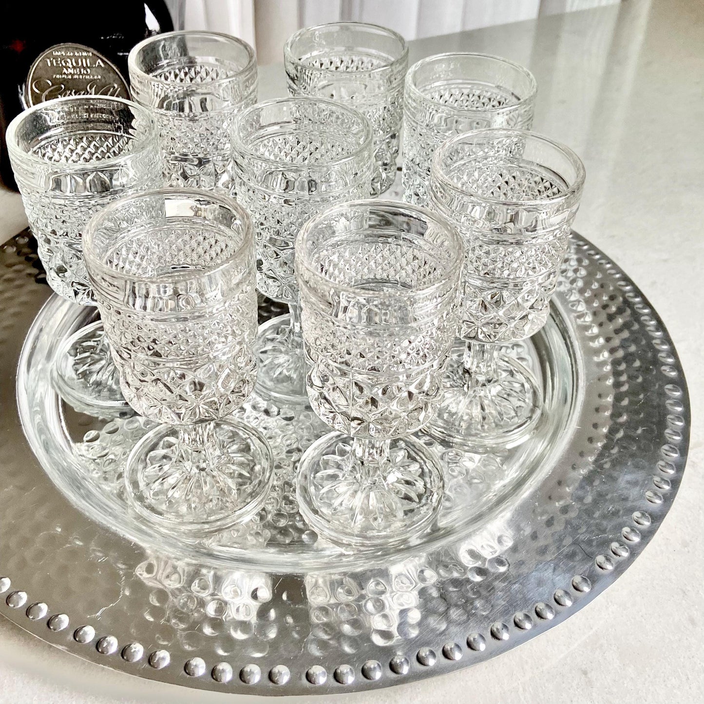 Vintage Anchor Hocking Wexford 3 Ounce Glasses (circa 1962 - 1998) - Set of 10