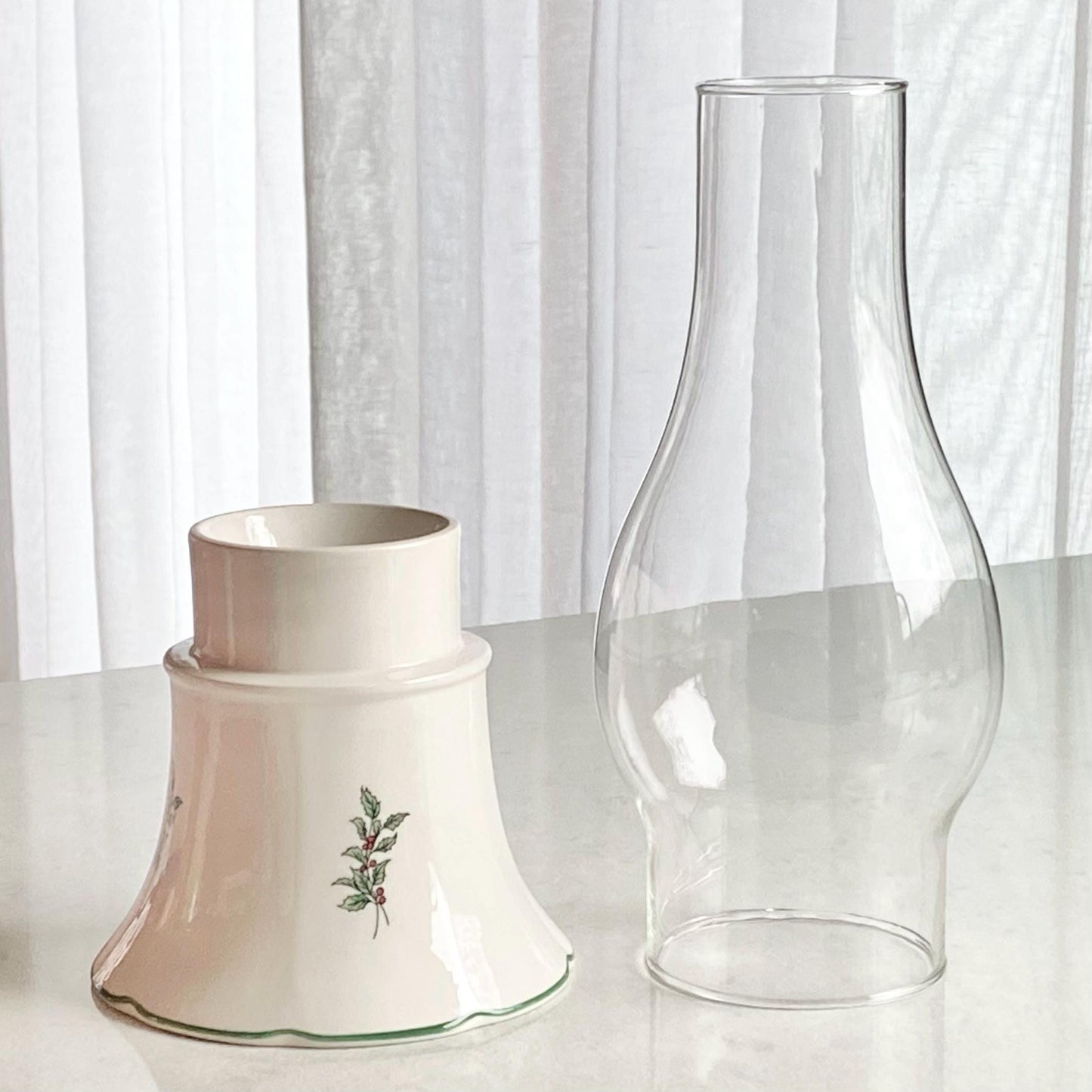 Vintage Nikko Hurricane Candle Lamp