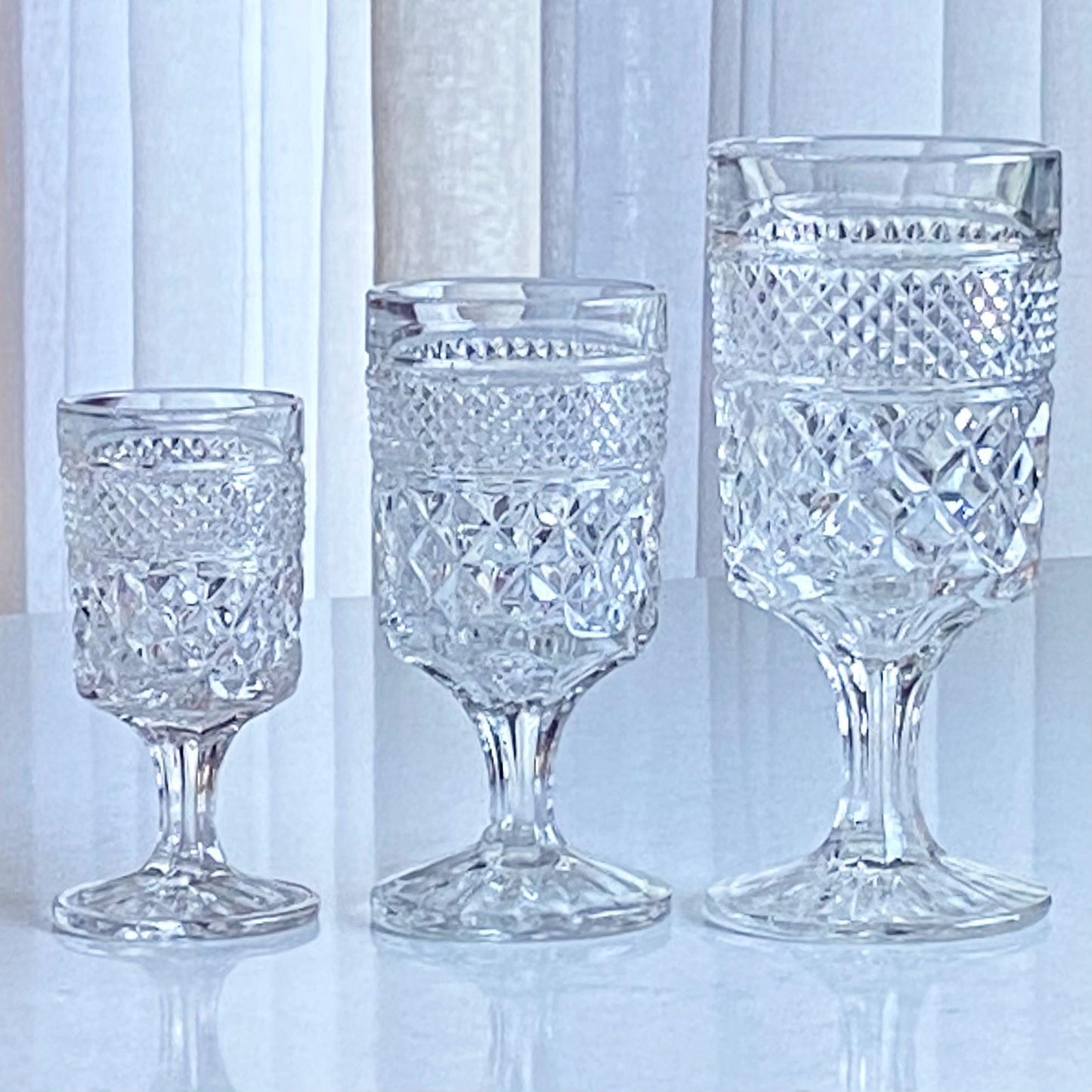 Vintage Anchor Hocking Wexford 3 Ounce Glasses (circa 1962 - 1998) - Set of 10