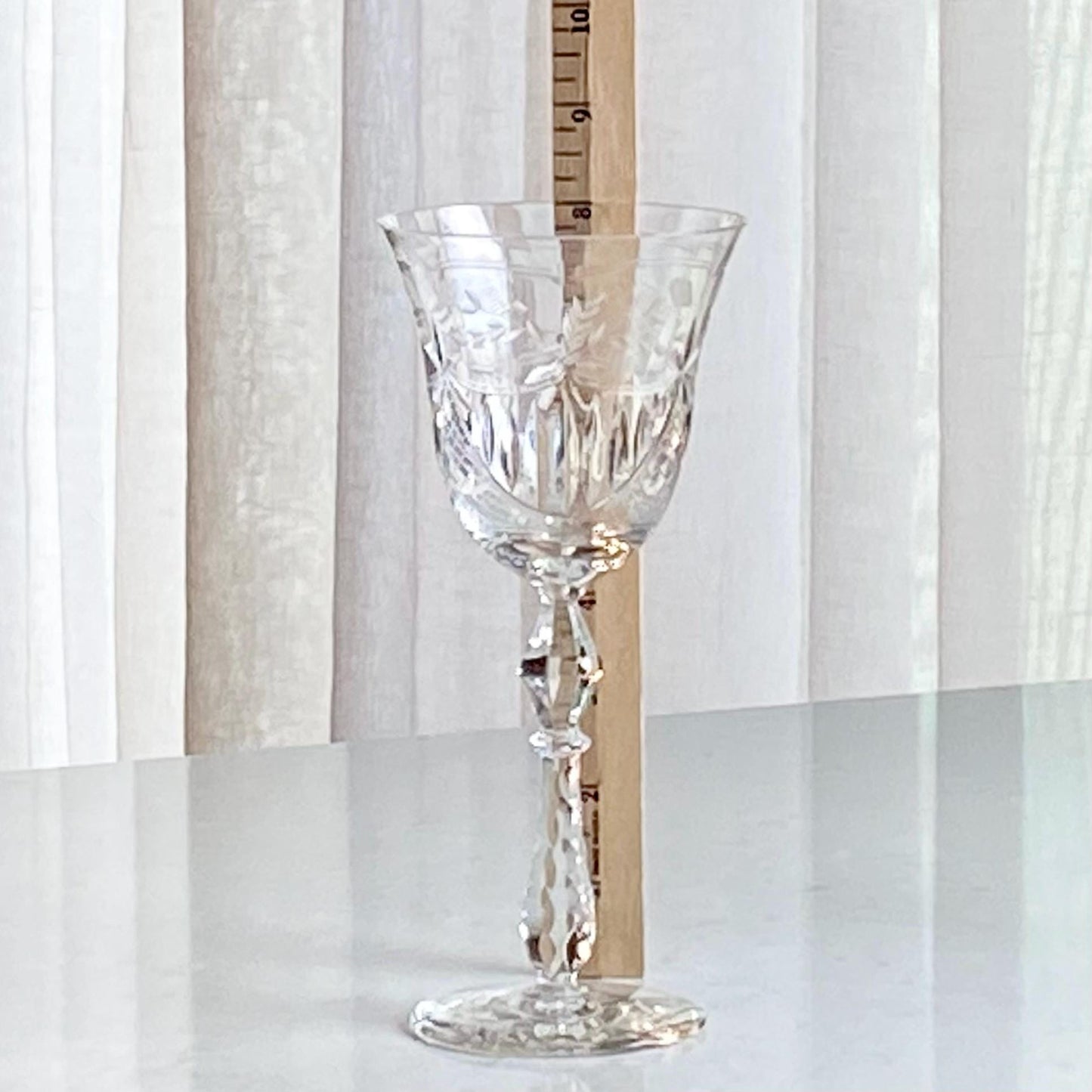 Vintage Rock Sharpe Glasses Etch Pattern 1008-3 - Set of 6 (#6A)