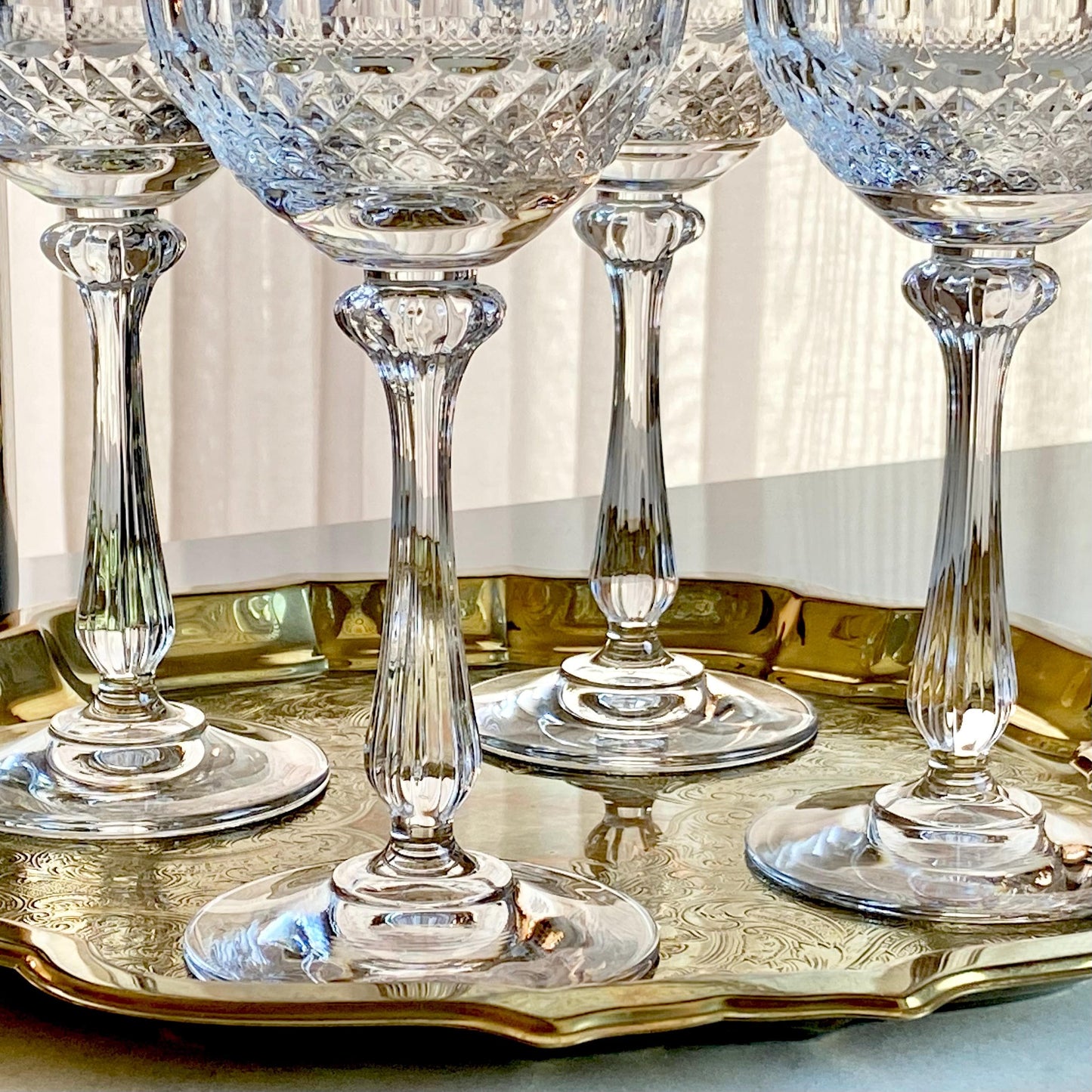 Vintage Mikasa Gold Crown Glasses (circa 1983 - 1987) - Set of 4