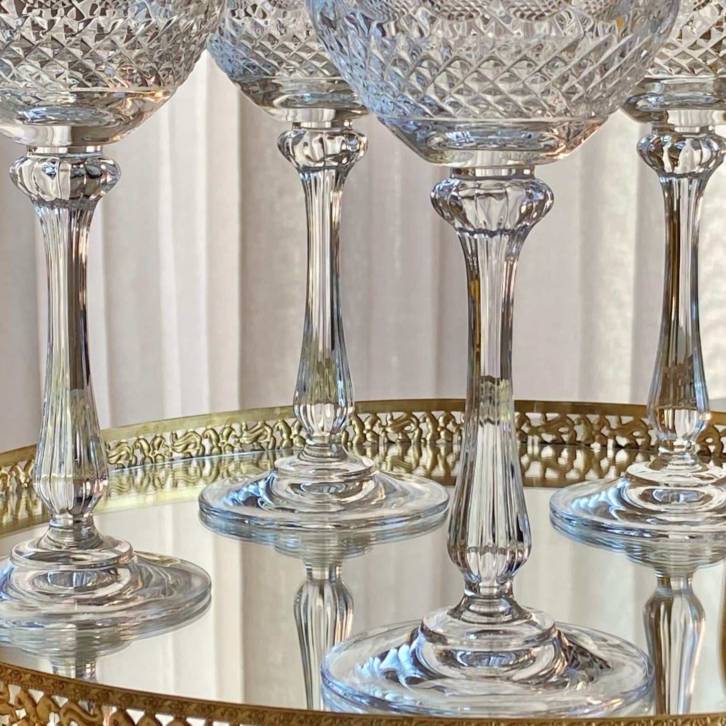 Vintage Mikasa Gold Crown Glasses (circa 1983 - 1987) - Set of 7