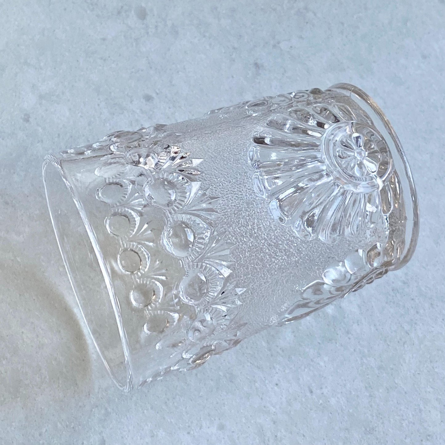 Vintage Westmoreland Shell and Jewel Stippled EAPG Tumbler Glasses - Set of 10