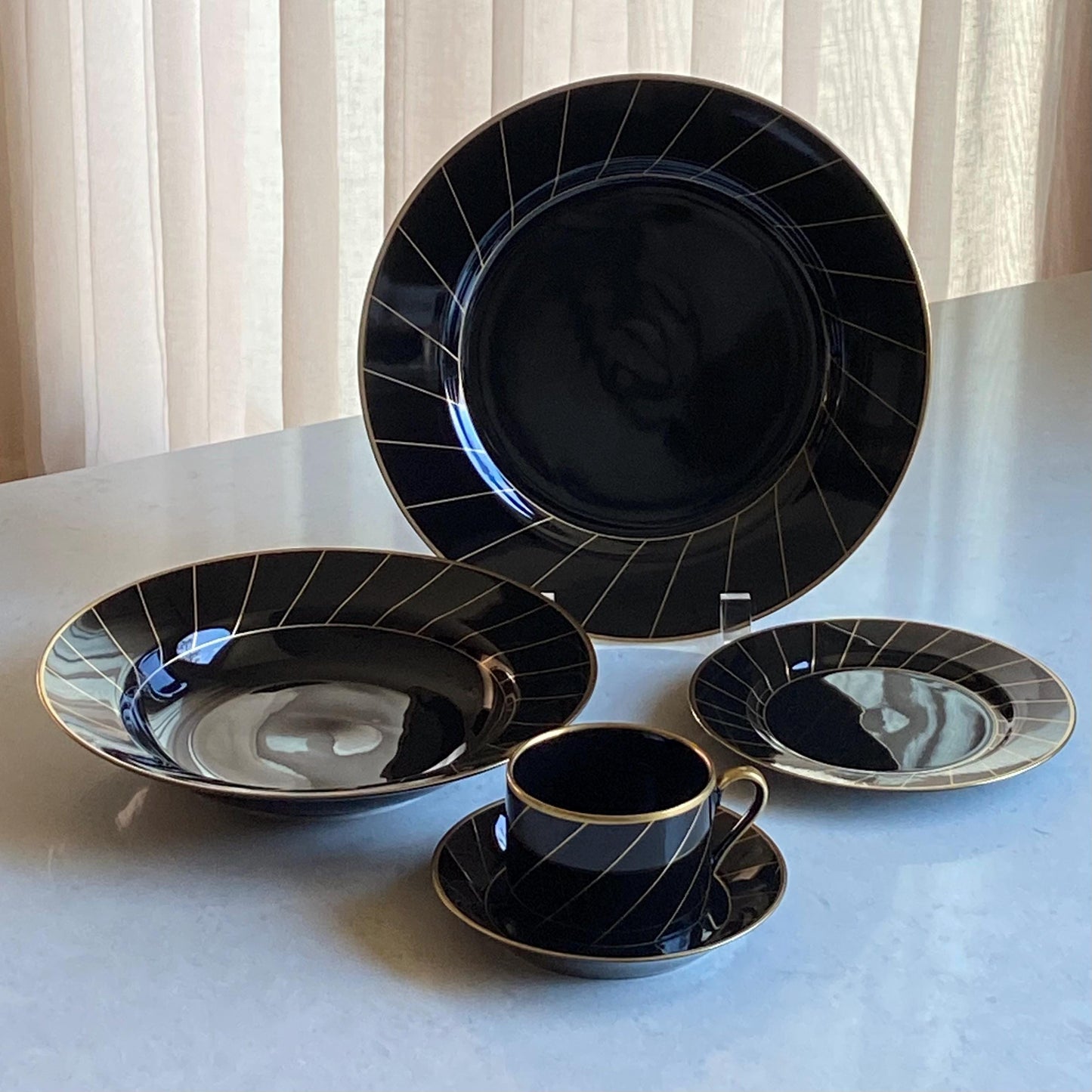 Vintage Fitz and Floyd Harlow Dishes (circa 1987 - 1991) - Service for 12 Available