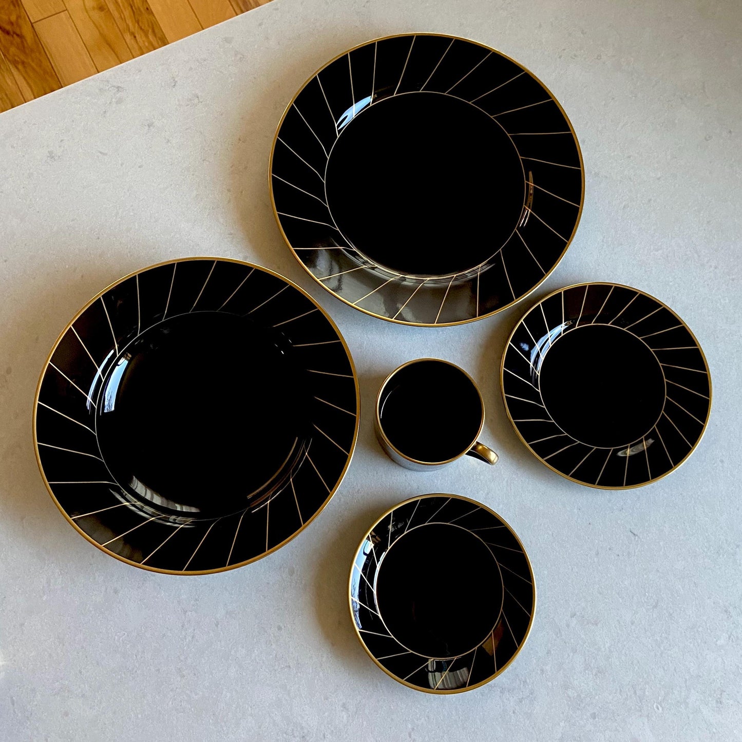 Vintage Fitz and Floyd Harlow Dishes (circa 1987 - 1991) - Service for 12 Available