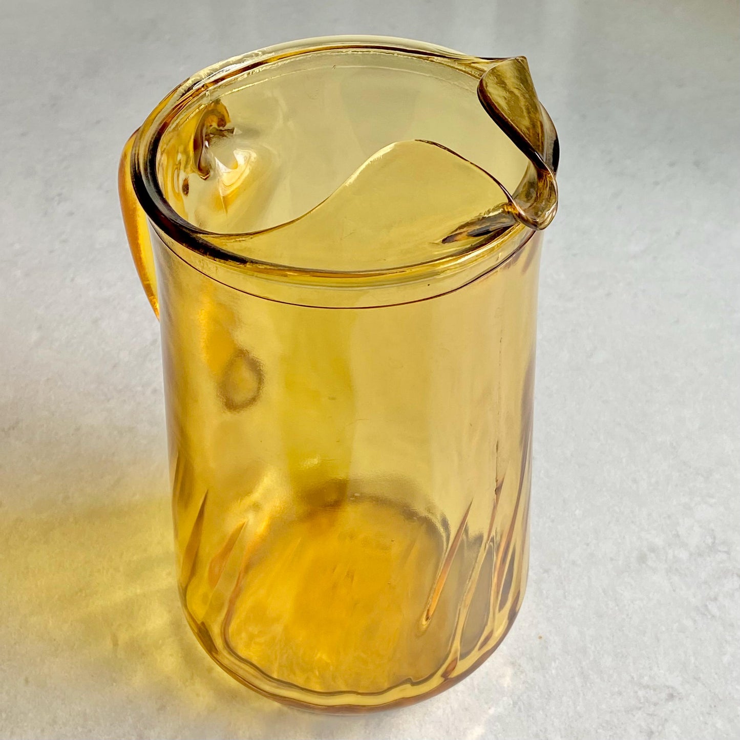 Vintage Amber Swirl Pitcher