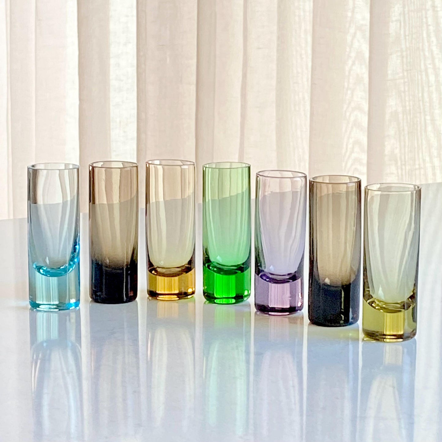 Vintage Shot / Tasting Glasses - Set of 7