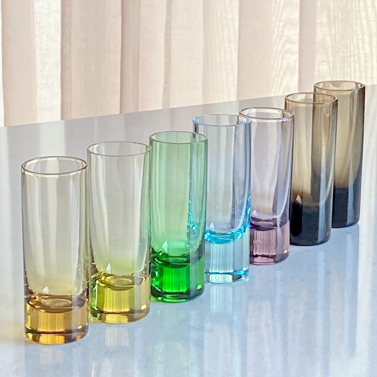 Vintage Shot / Tasting Glasses - Set of 7