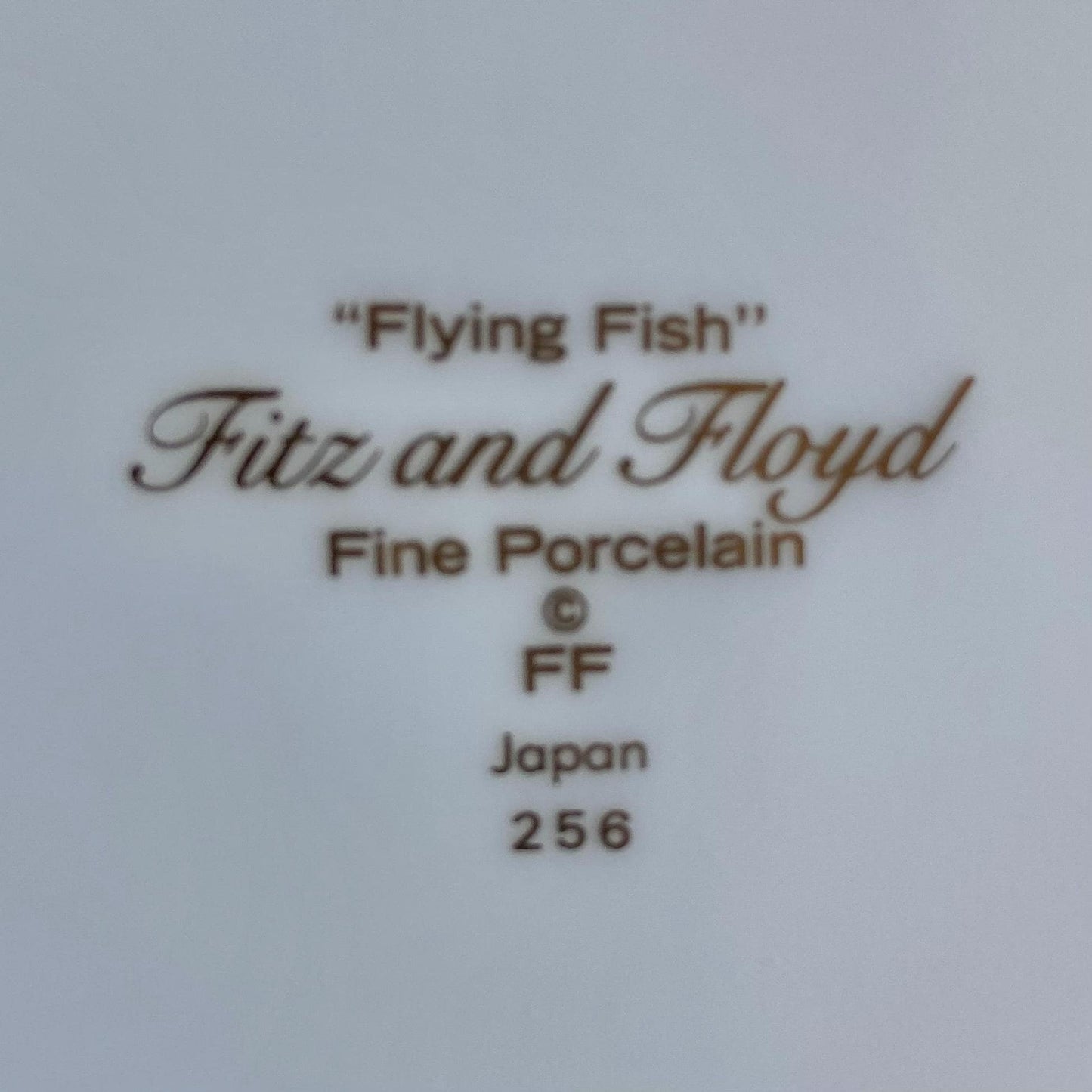 Vintage Fitz & Floyd Flying Fish 7-1/2 Inch Plates (circa 1985 - 1996) - 12 Available, sold in two sets of 6