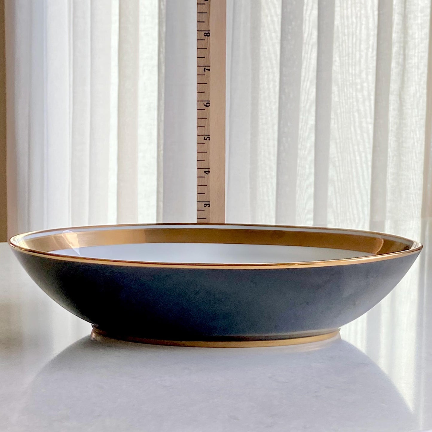 Vintage Fitz & Floyd Renaissance Black on White Oval Serving Bowls (circa 1984 - 1996) - 2 Available