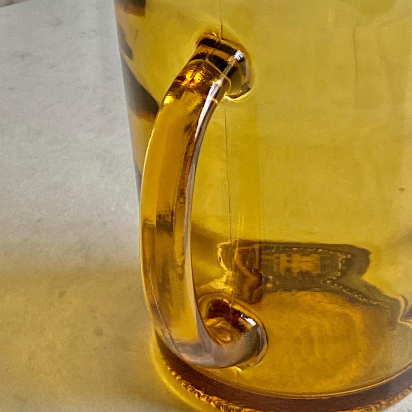 Vintage Hazel Atlas Gold Waterfall 64 Ounce Pitcher