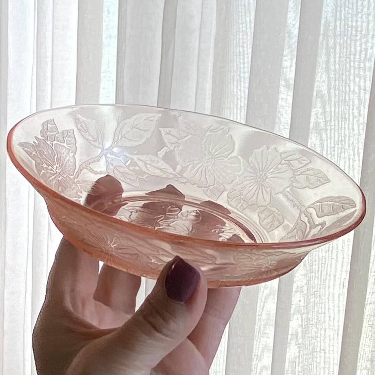 Vintage MacBeth Evans Dogwood Pink Bowls (circa 1930 - 1934) - Set of 6