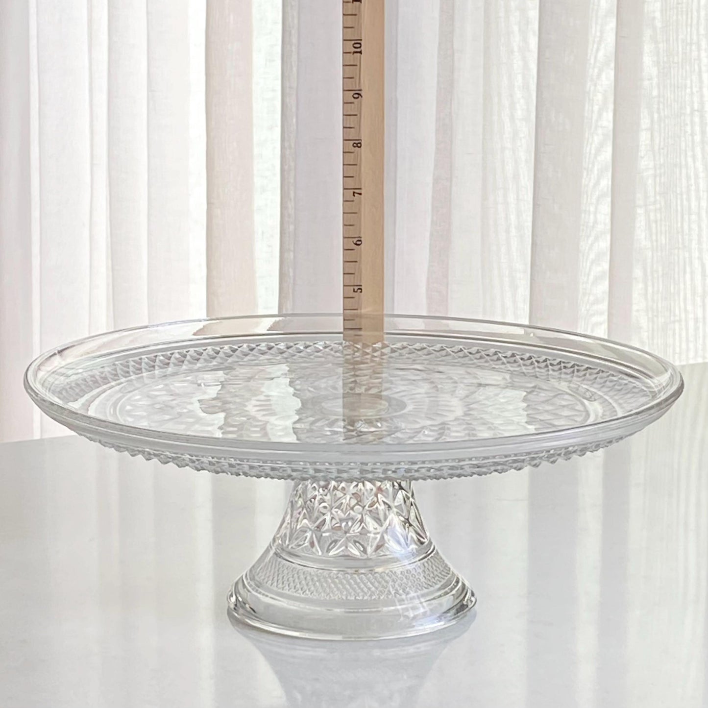 Vintage Anchor Hocking Wexford 12 Inch Cake Stand (circa 1962 - 1998)