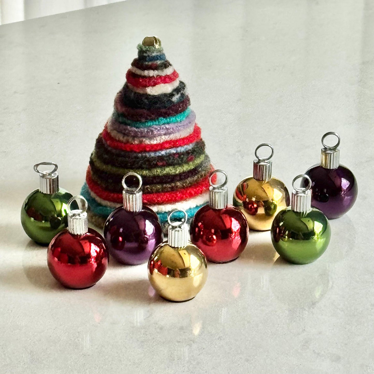 Vintage Christmas Ornament Place Card Holders - Set of 8