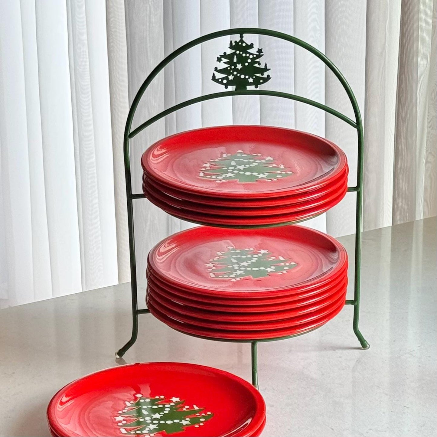 Vintage  Waechtersbach Christmas Tree Plate Holder
