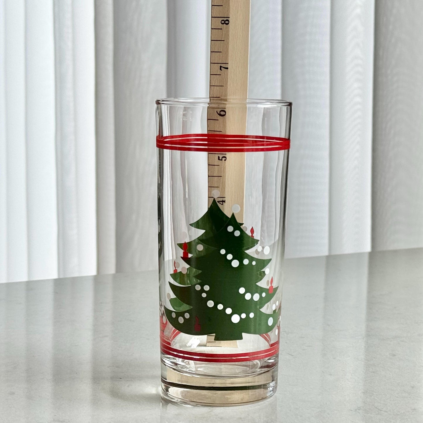 Vintage Waechtersbach Christmas Tree 15 Ounce Cooler Glasses - Set of 12 Tumblers