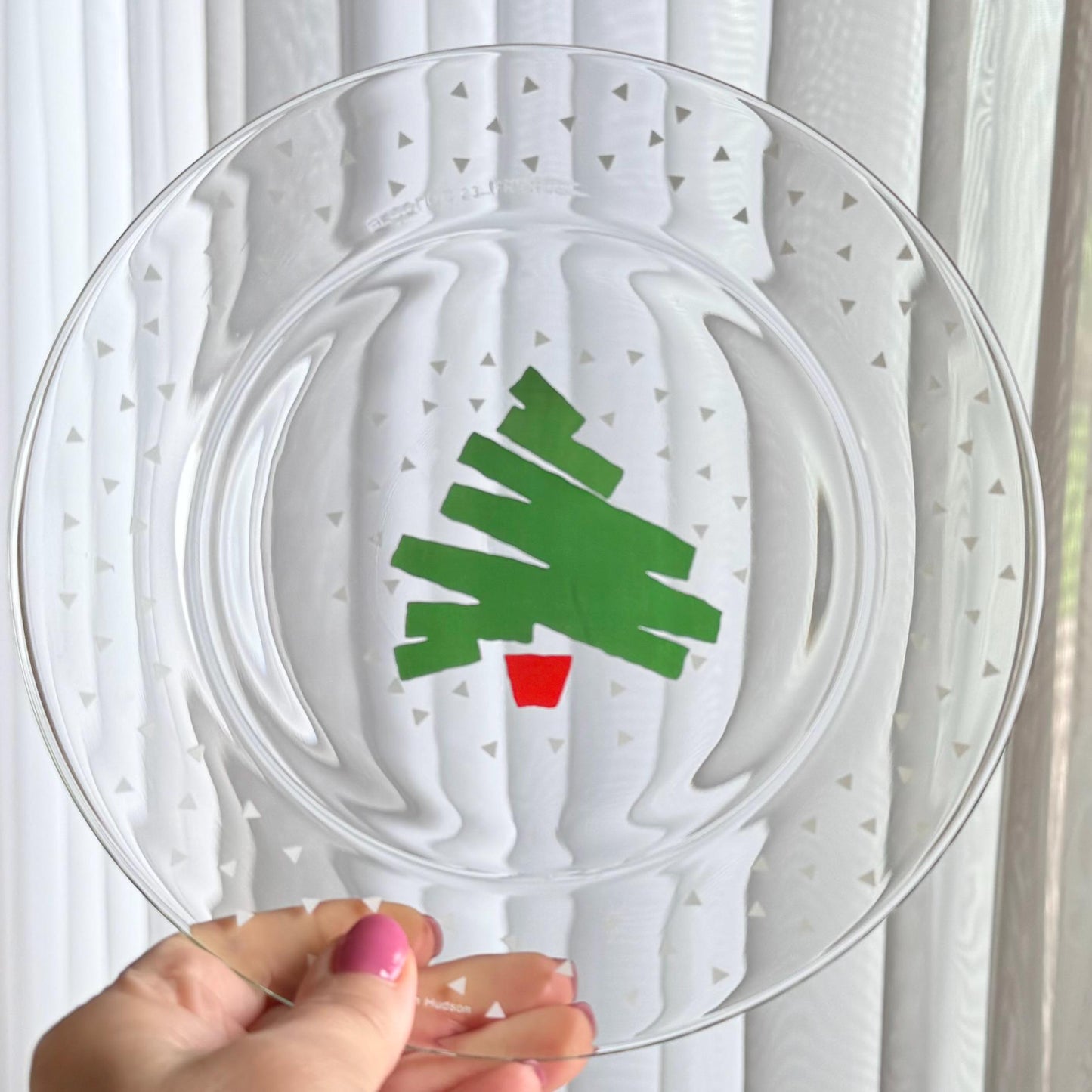 Vintage Dayton Hudson Christmas Tree Plates and Cups - 4 sets, 8 pieces total