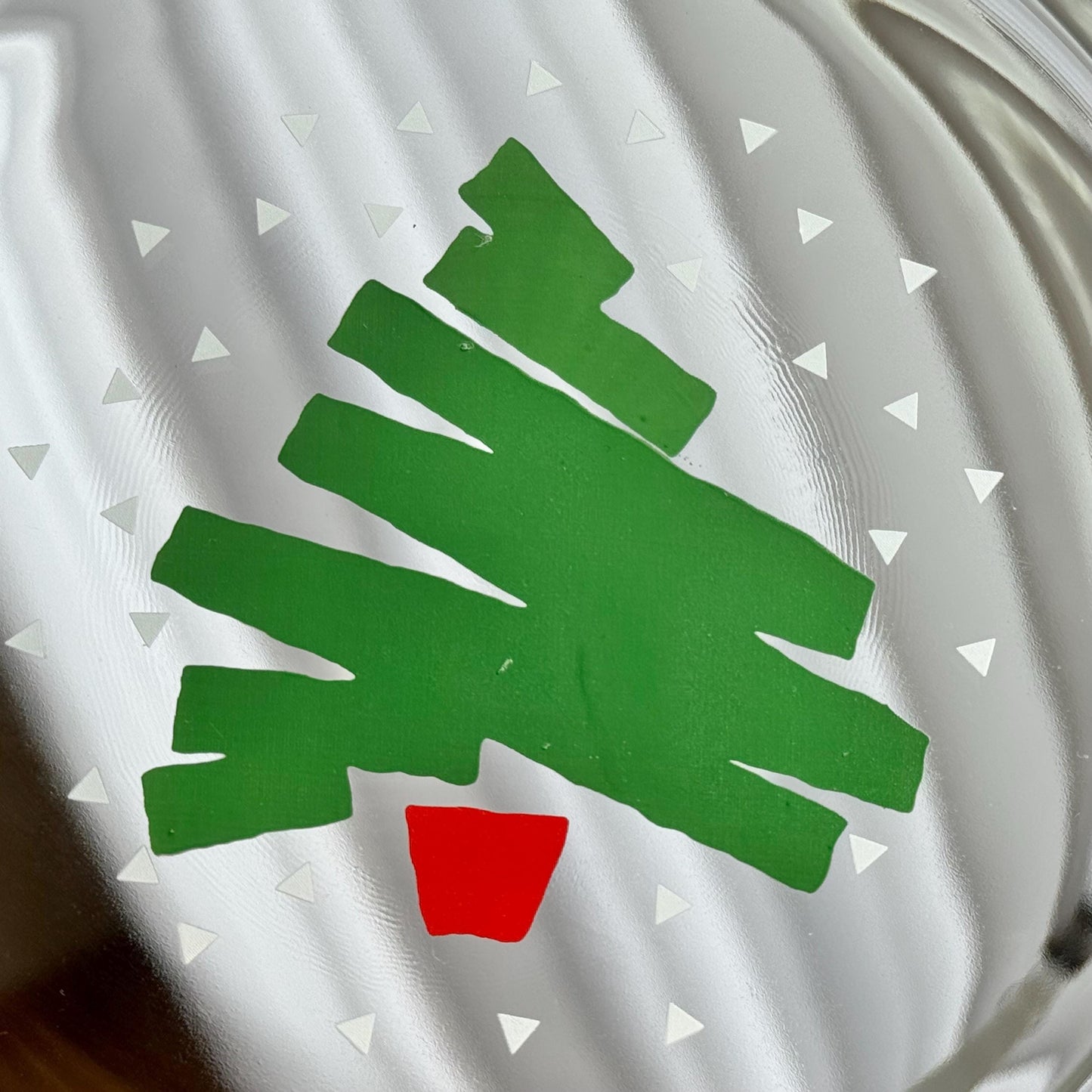 Vintage Dayton Hudson Christmas Tree Plates and Cups - 4 sets, 8 pieces total