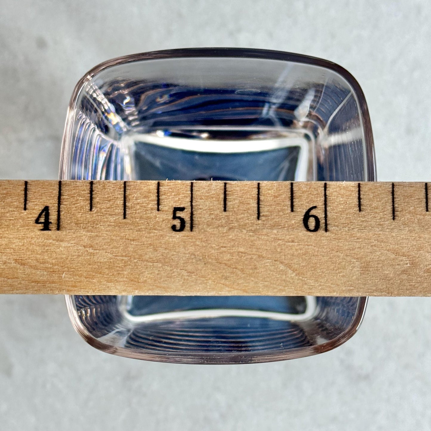 Vintage DiSaronno Pink and Blue Square Glasses - Set of 4