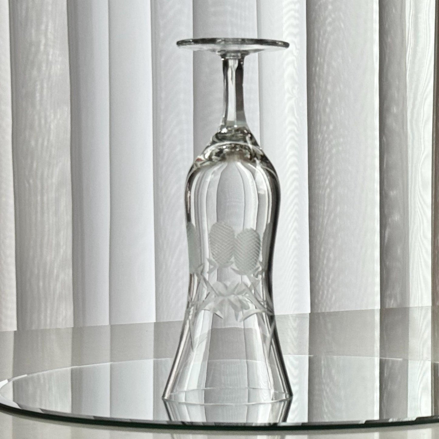 Vintage Pineapple Etched Glasses - Set of 7