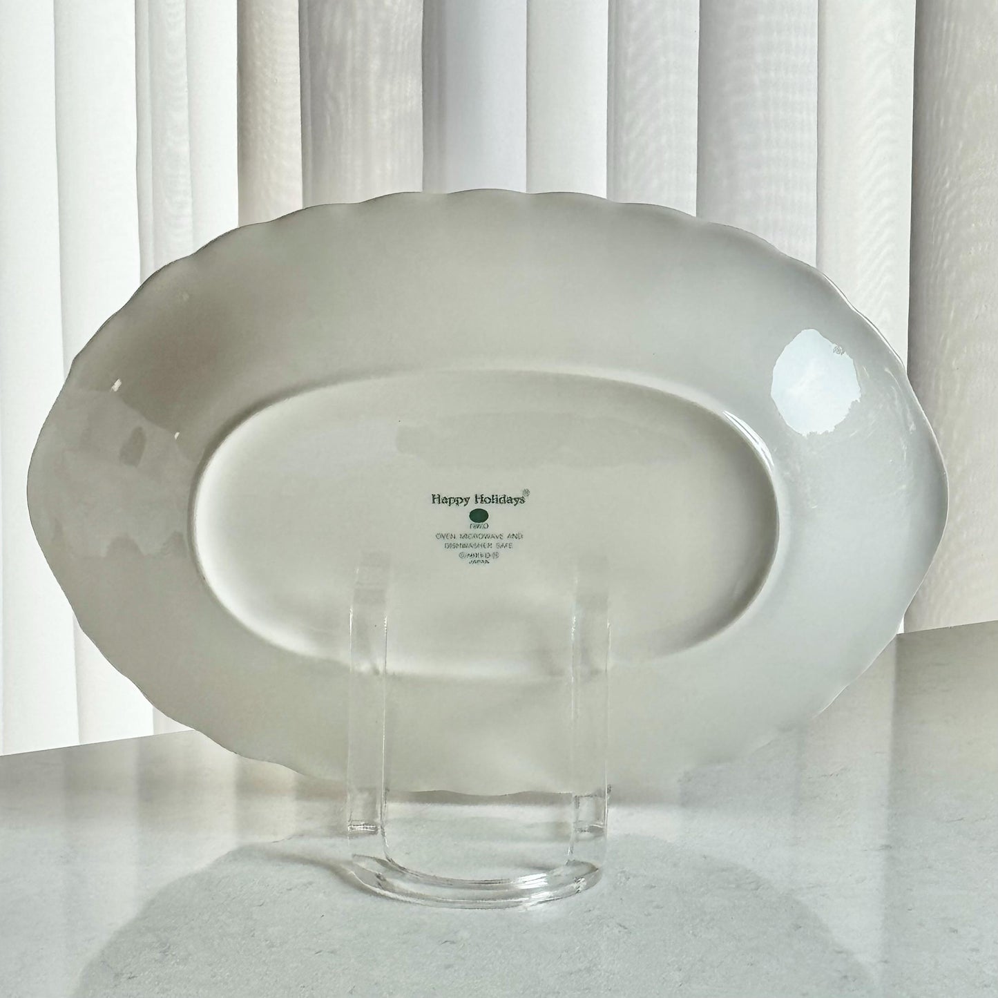 Vintage Nikko Happy Holidays Platter