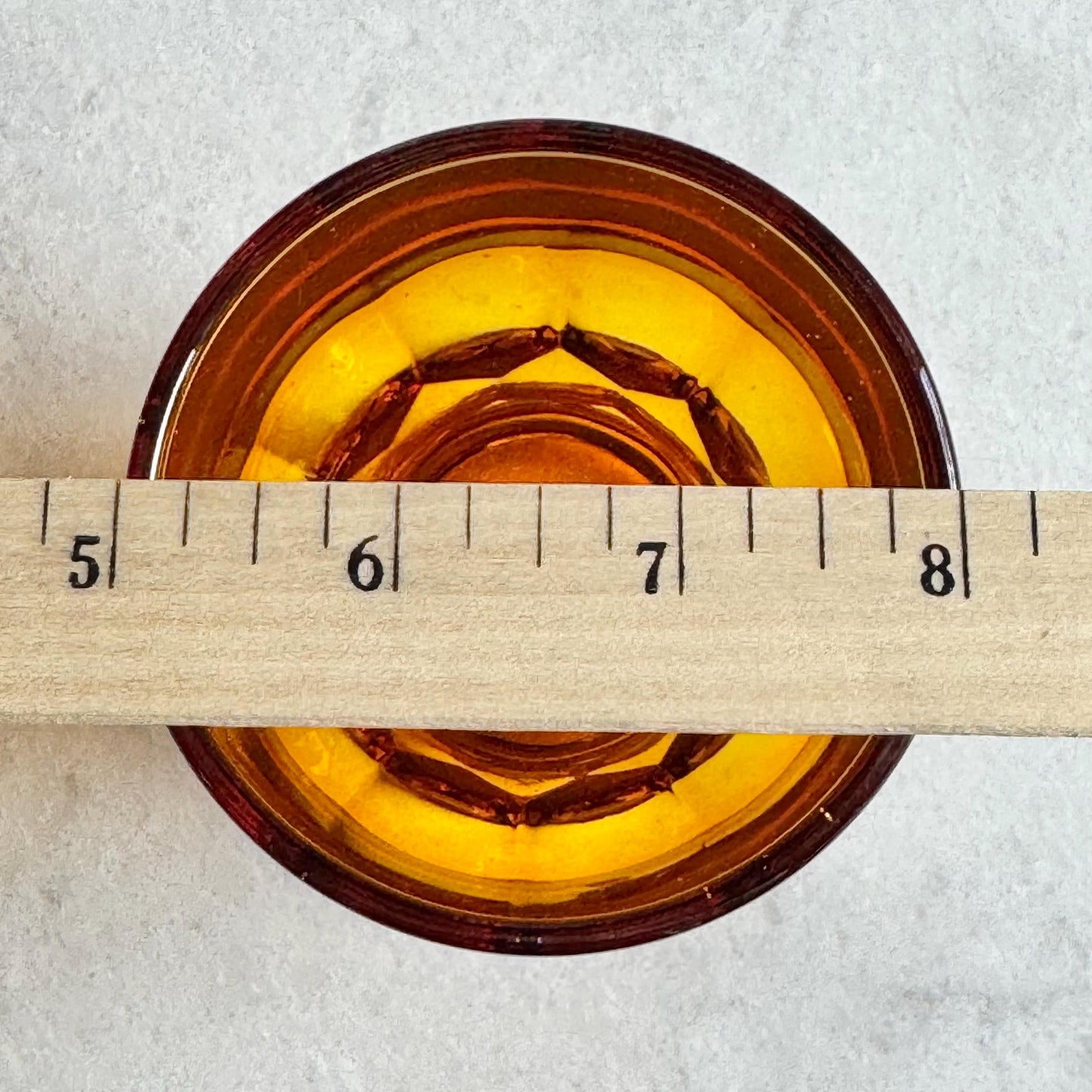 Vintage Anchor Hocking Desert Gold Georgian Colonial Honeycomb Thumbprint Glasses - Set of 12 Tumblers