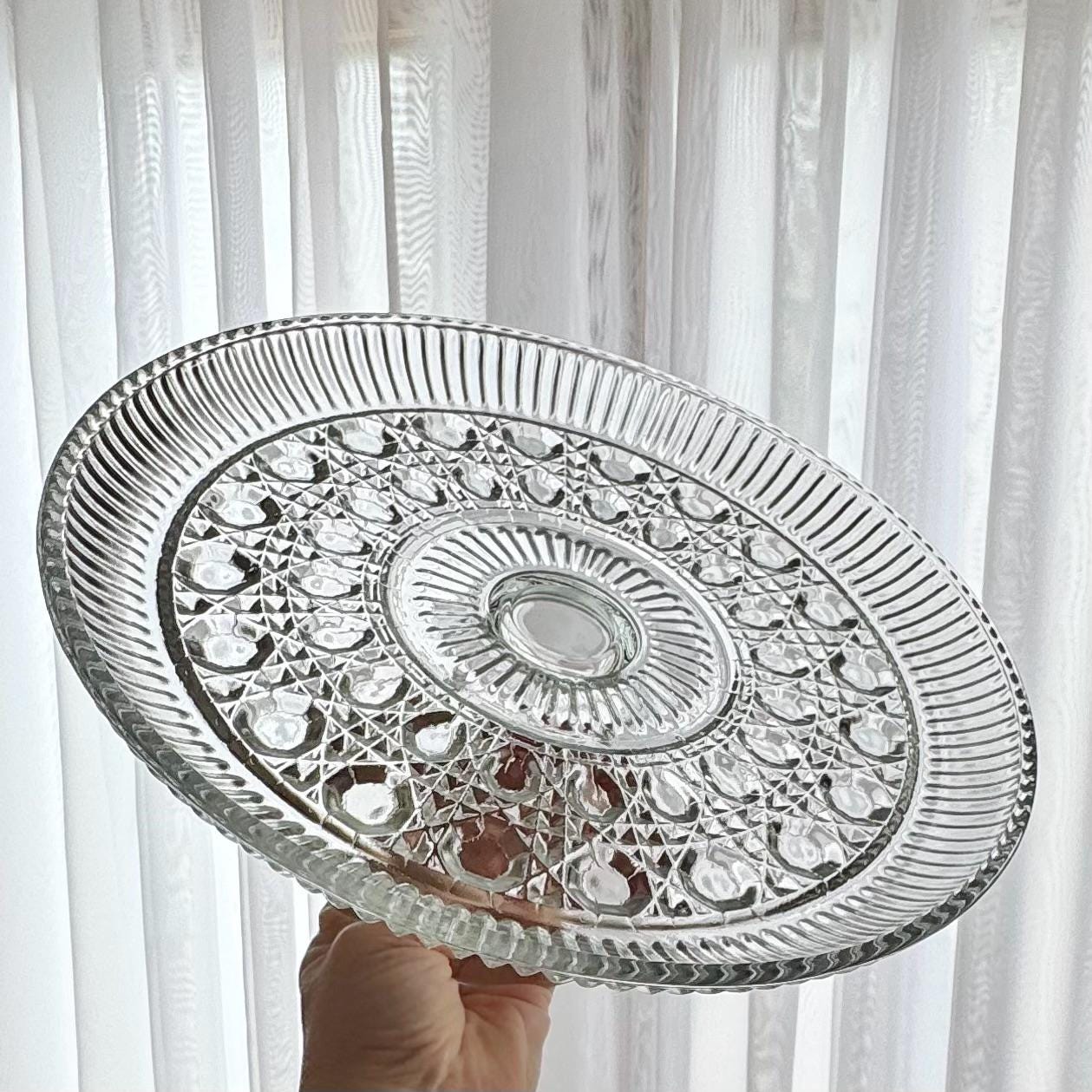 Vintage Anchor Hocking Wexford 11 Inch Cake Stand (circa 1962 - 1998)