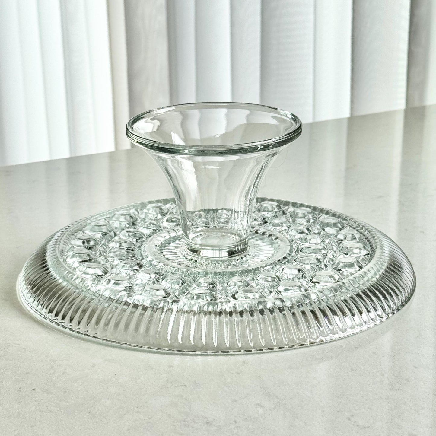 Vintage Anchor Hocking Wexford 11 Inch Cake Stand (circa 1962 - 1998)