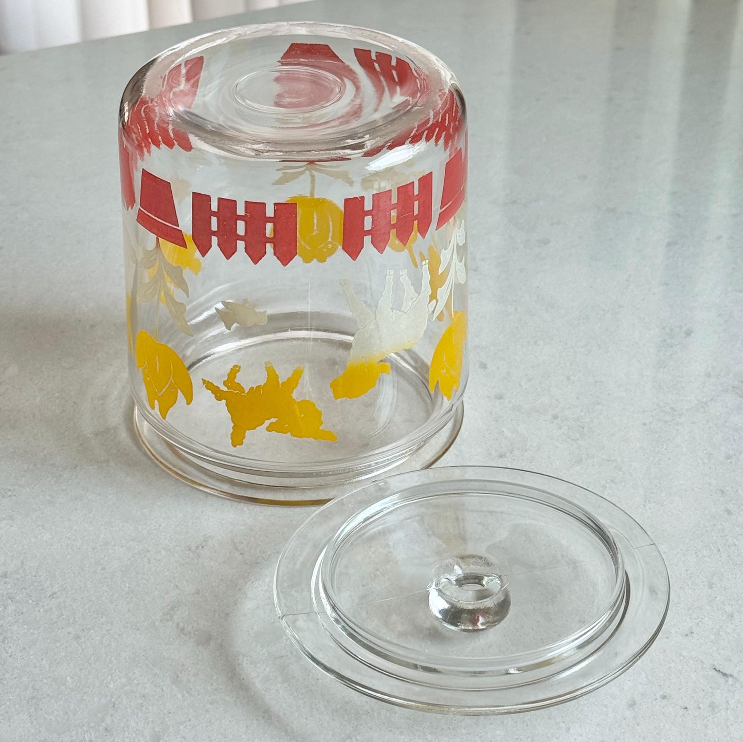 Vintage Anchor Hocking Covered Jar