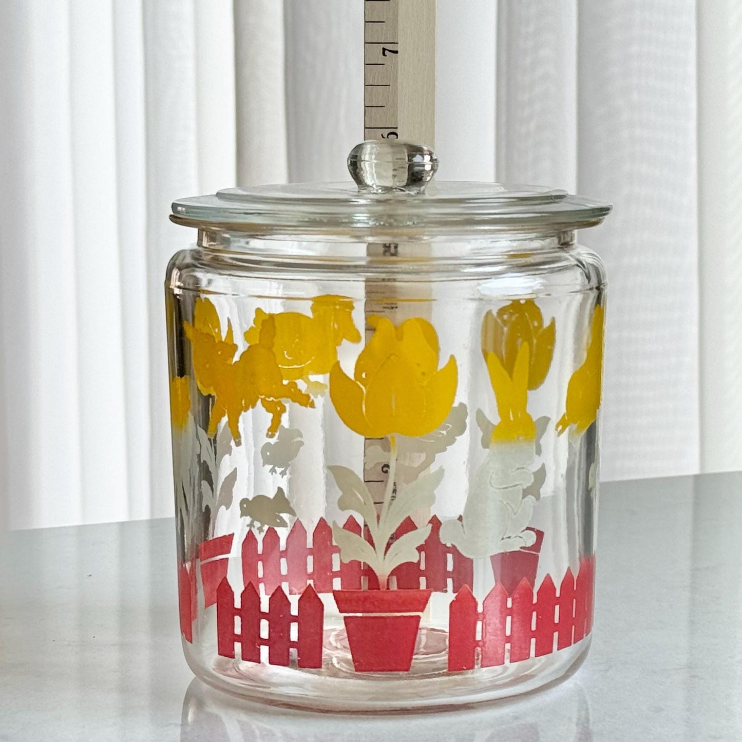 Vintage Anchor Hocking Covered Jar