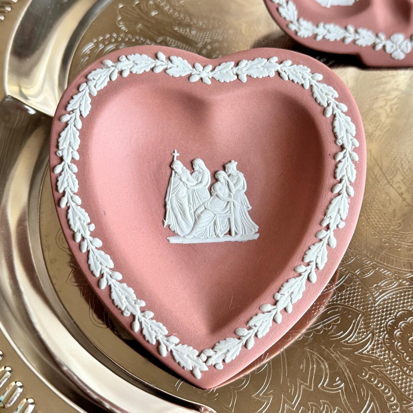 Vintage Wedgwood Cream on Terra Cotta Bridge Set - 4 Pieces