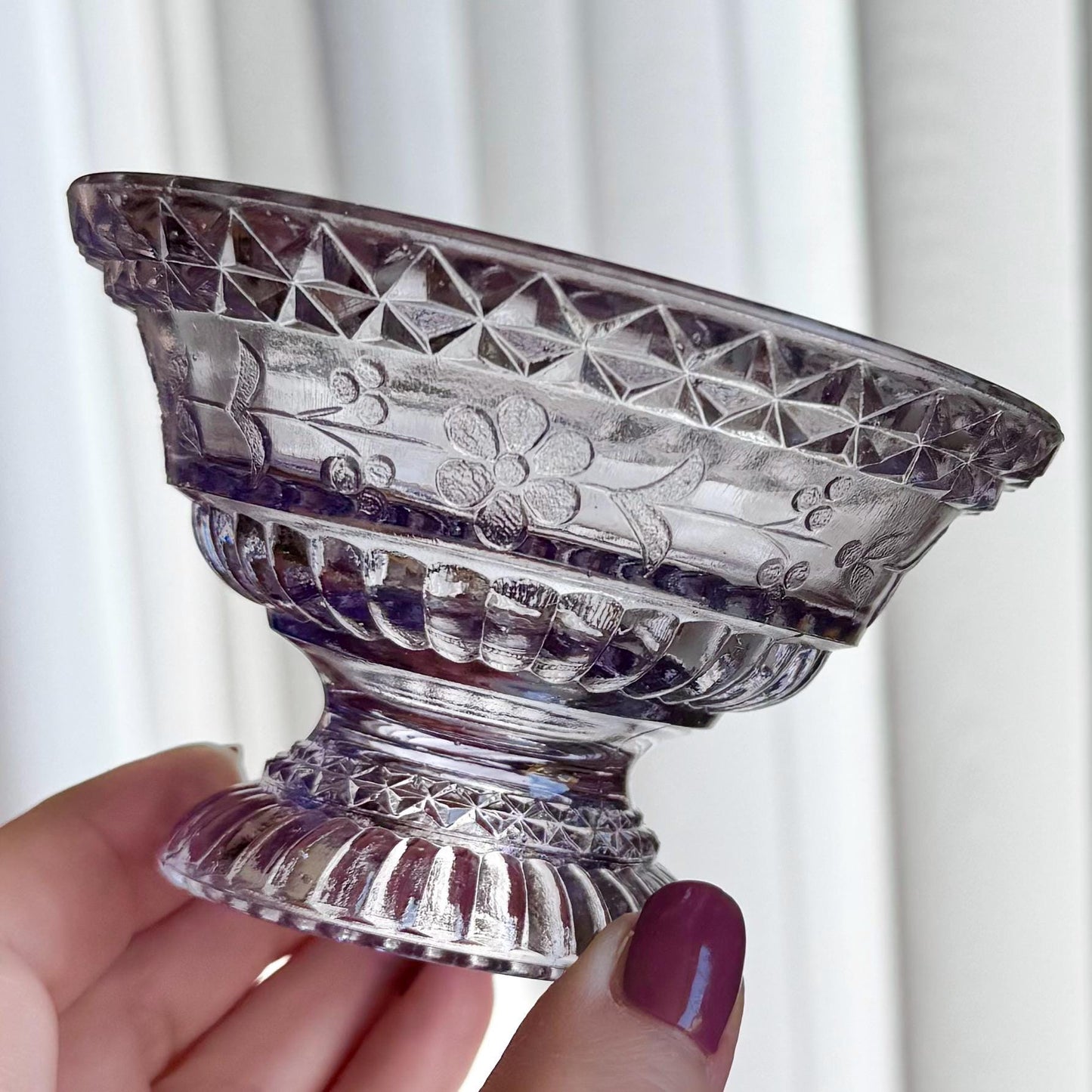 Vintage Adams and Company Wildflower 4 Inch Bowls (circa late 1800s / early 1900s)  - Set of 6