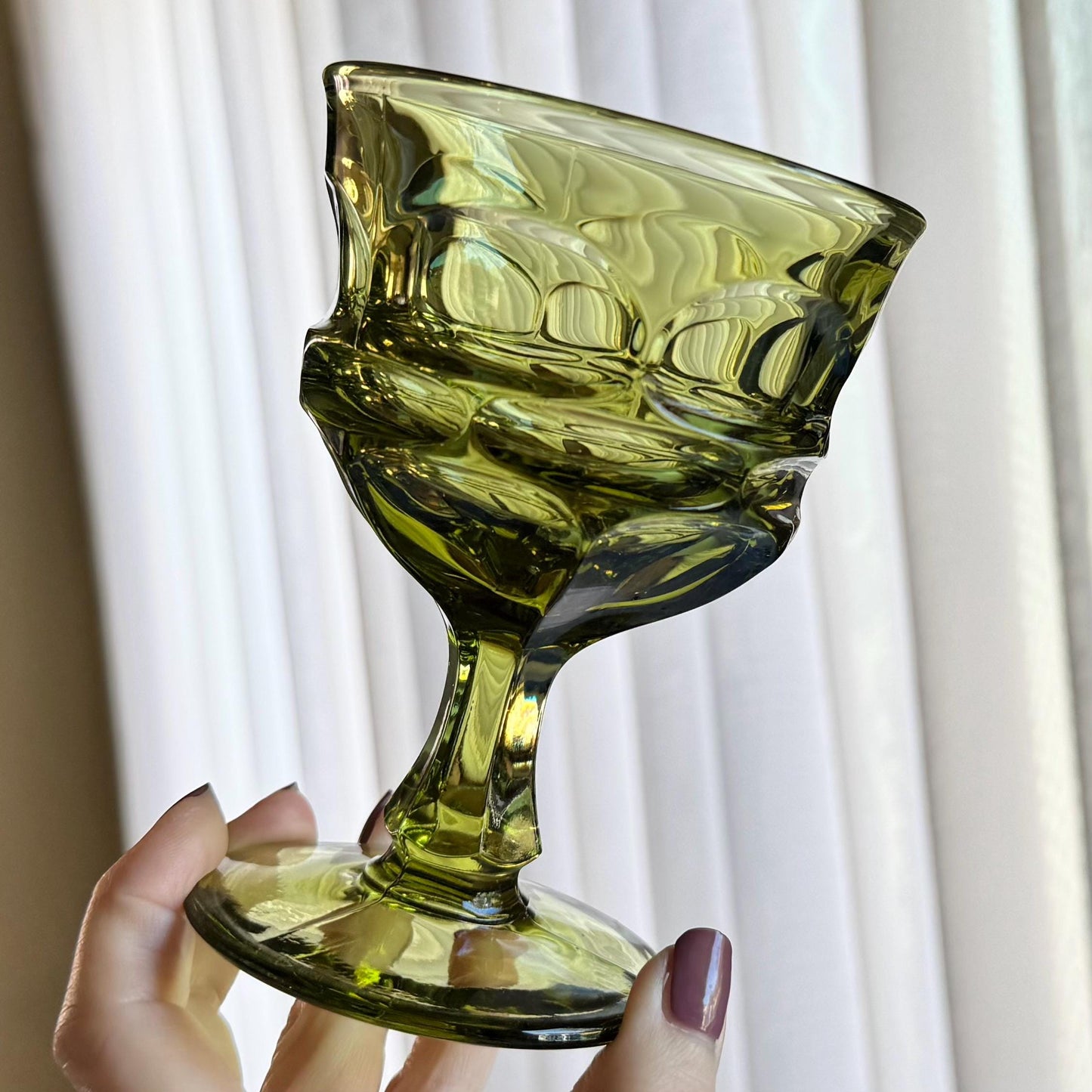 Vintage Fostoria Argus Green Glasses (circa 1963 - 1982) - Set of 6