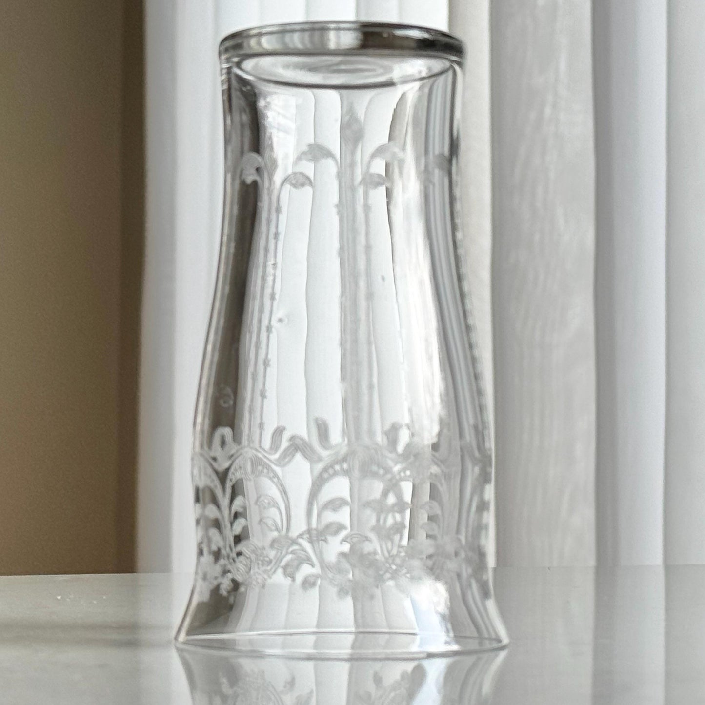 Vintage Etched Glasses - Set of 6 Tumblers