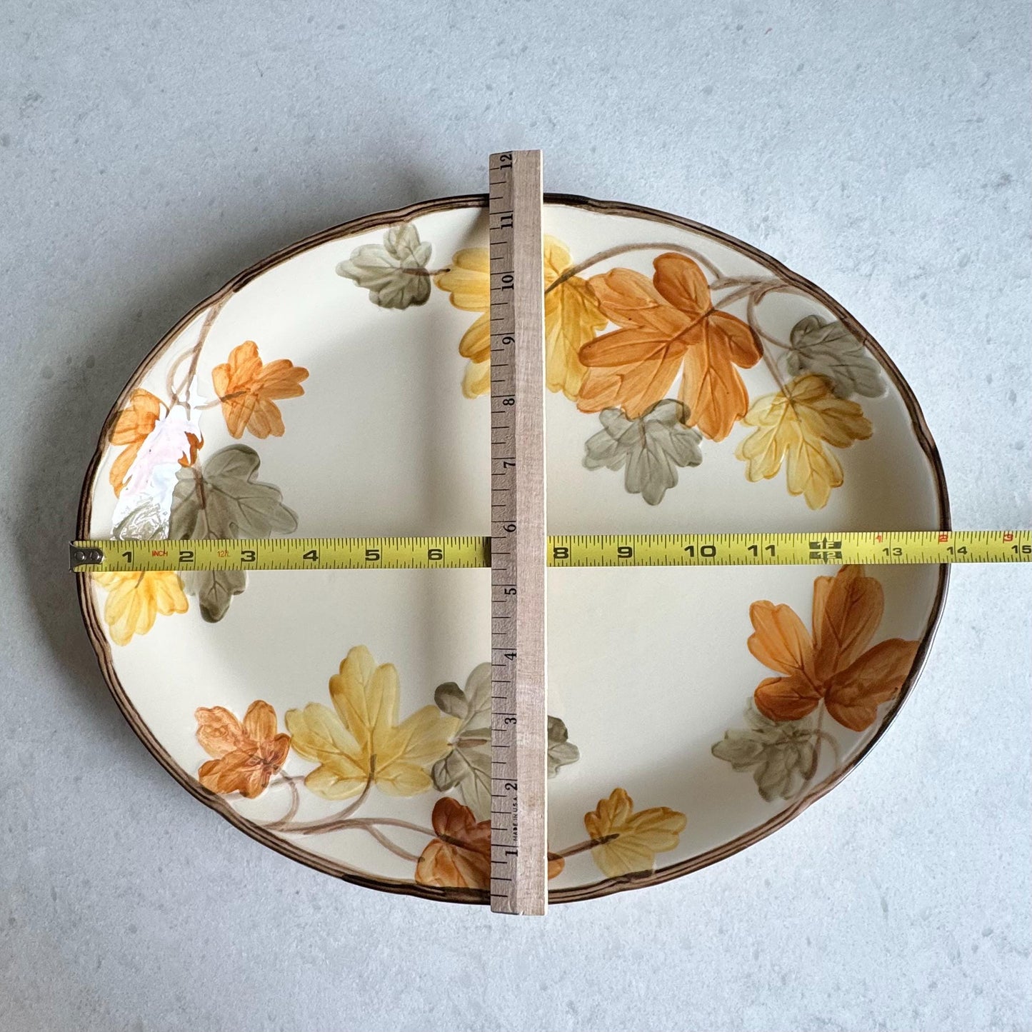 Vintage Franciscan October Leaves 14 inch Platter (circa 1977 - 1984)