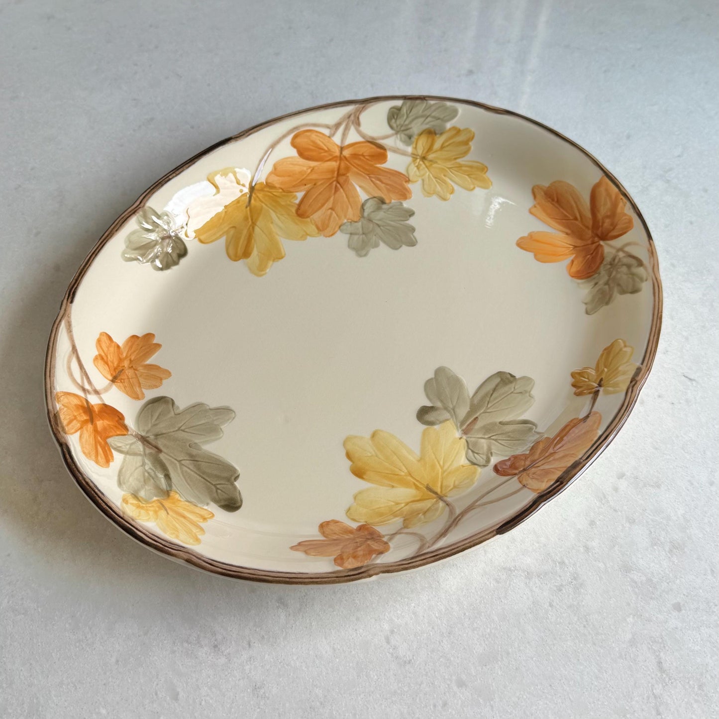 Vintage Franciscan October Leaves 14 inch Platter (circa 1977 - 1984)