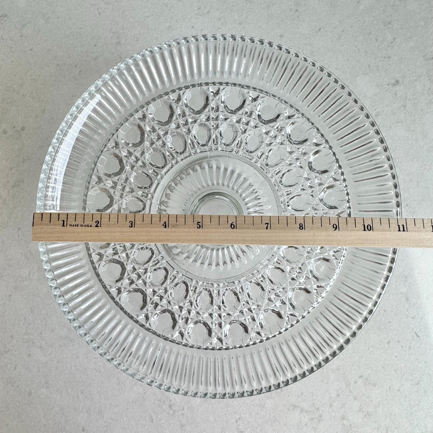 Vintage Anchor Hocking Wexford 11 Inch Cake Stand (circa 1962 - 1998)
