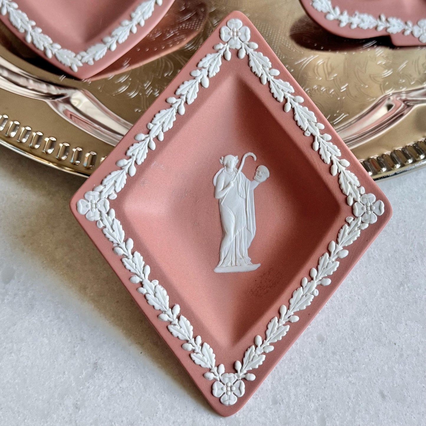 Vintage Wedgwood Cream on Terra Cotta Bridge Set - 4 Pieces
