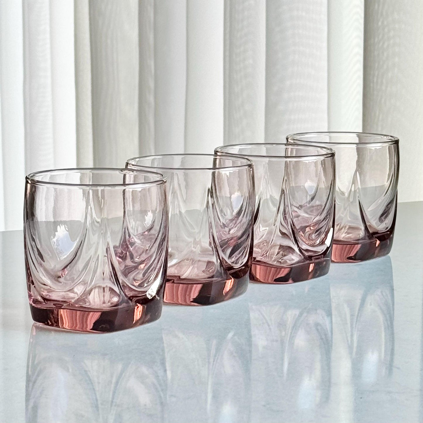 Vintage Libbey Imperial Plum Glasses - Set of 4 Tumblers