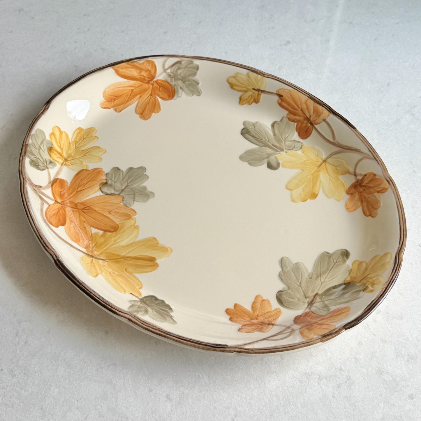 Vintage Franciscan October Leaves 14 inch Platter (circa 1977 - 1984)