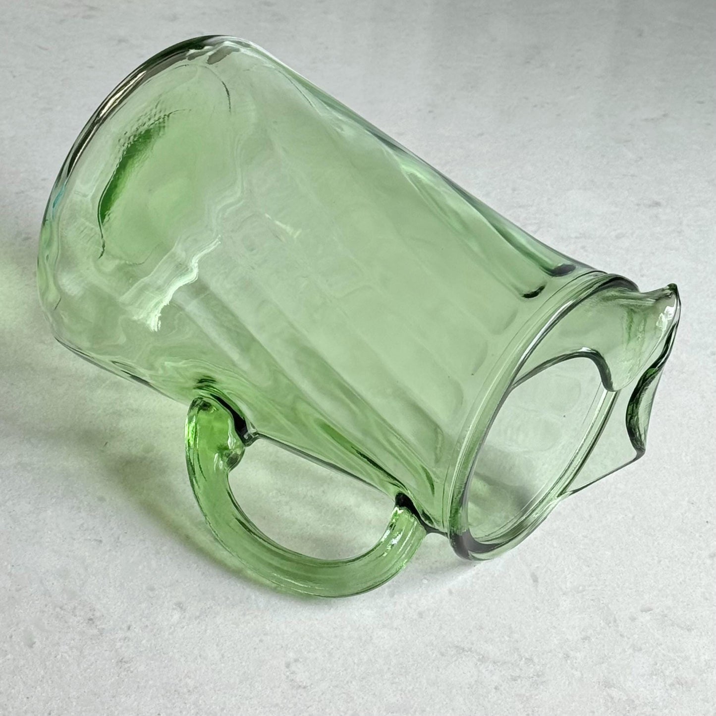 Vintage Green Swirl Pitcher