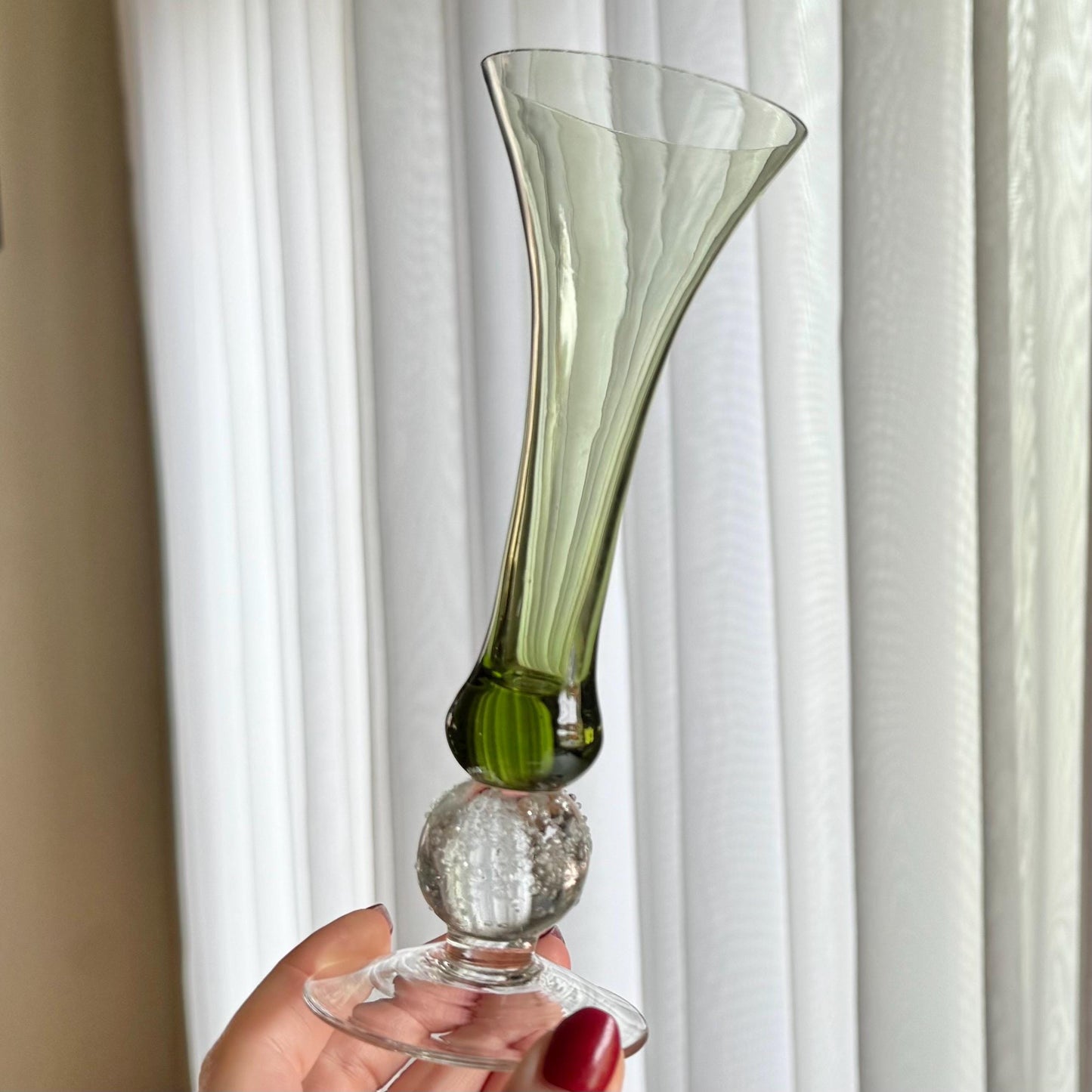 Vintage Bombay Le Vigneron Fluted Glasses - Set of 4