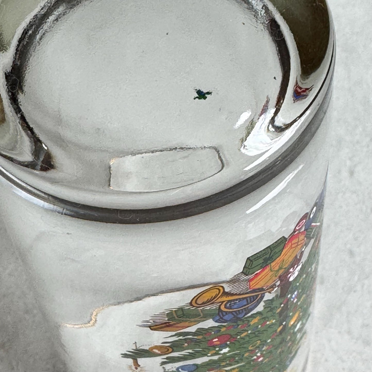 Vintage Christmas Moderne Old Fashioned Christmas Tree 12 Ounce Glasses - Set of 6 Tumblers