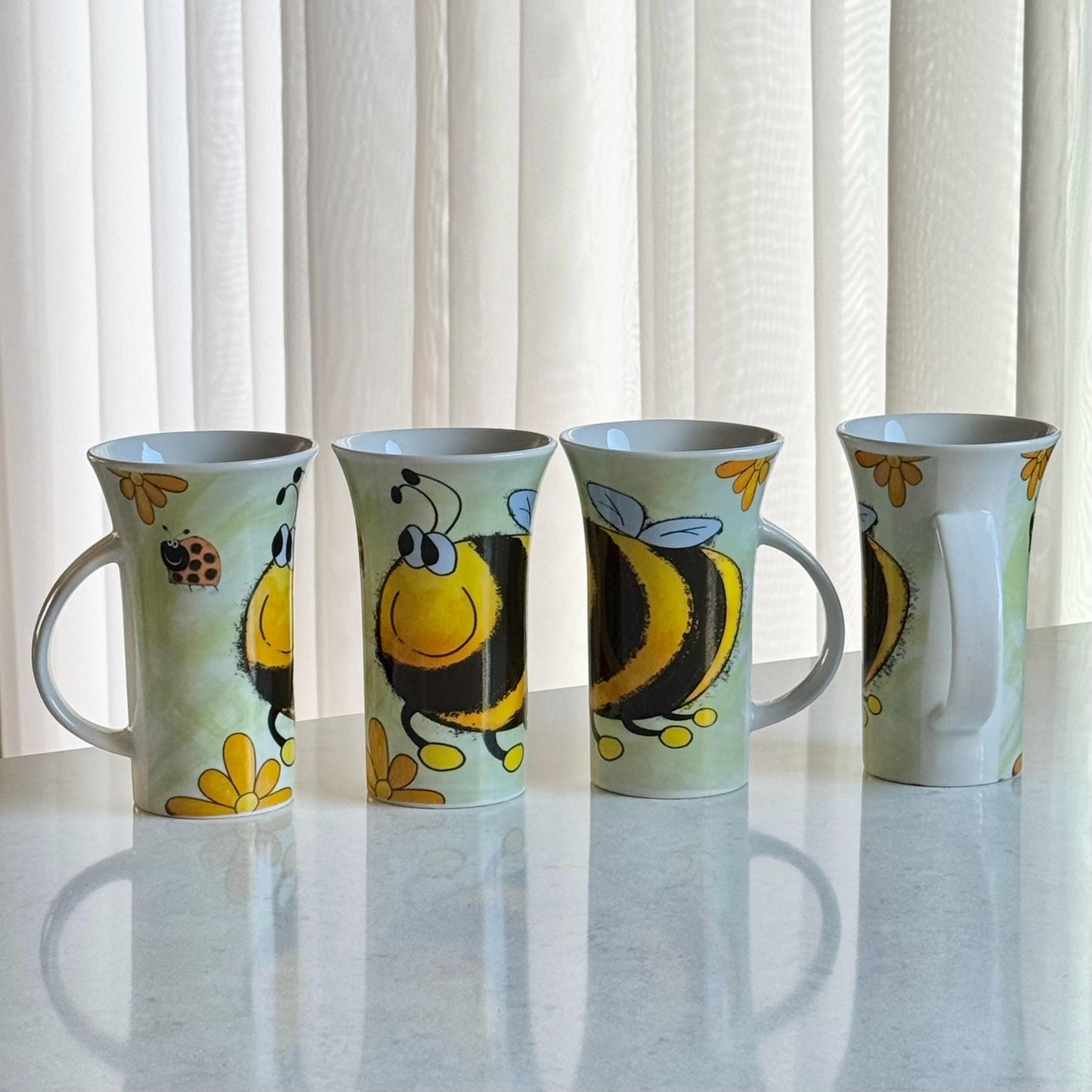 Vintage Dunoon Big Bugs Mugs - Set of 10 (5 each of 2 designs)