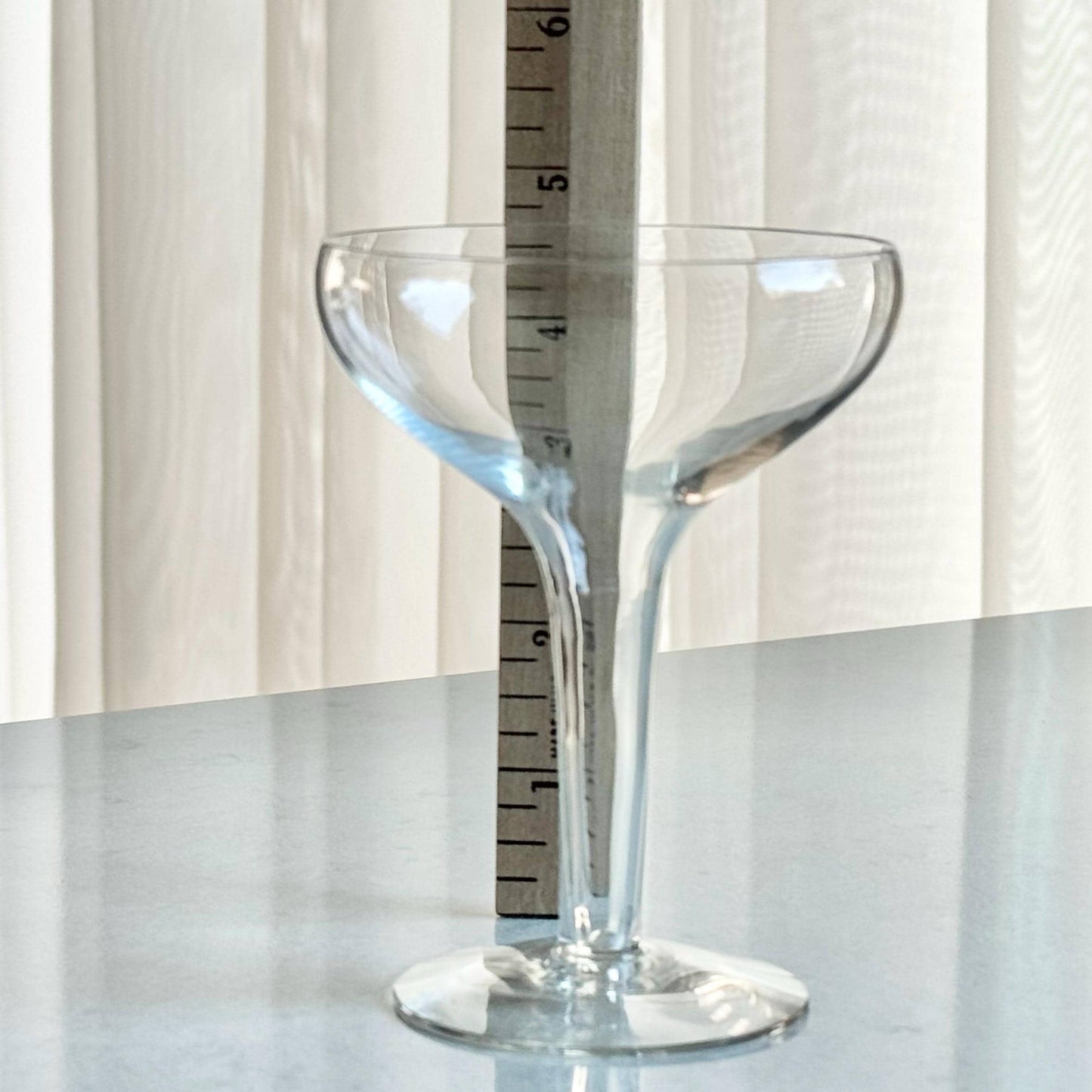 Vintage Hollow Stem Glasses - Set of 4