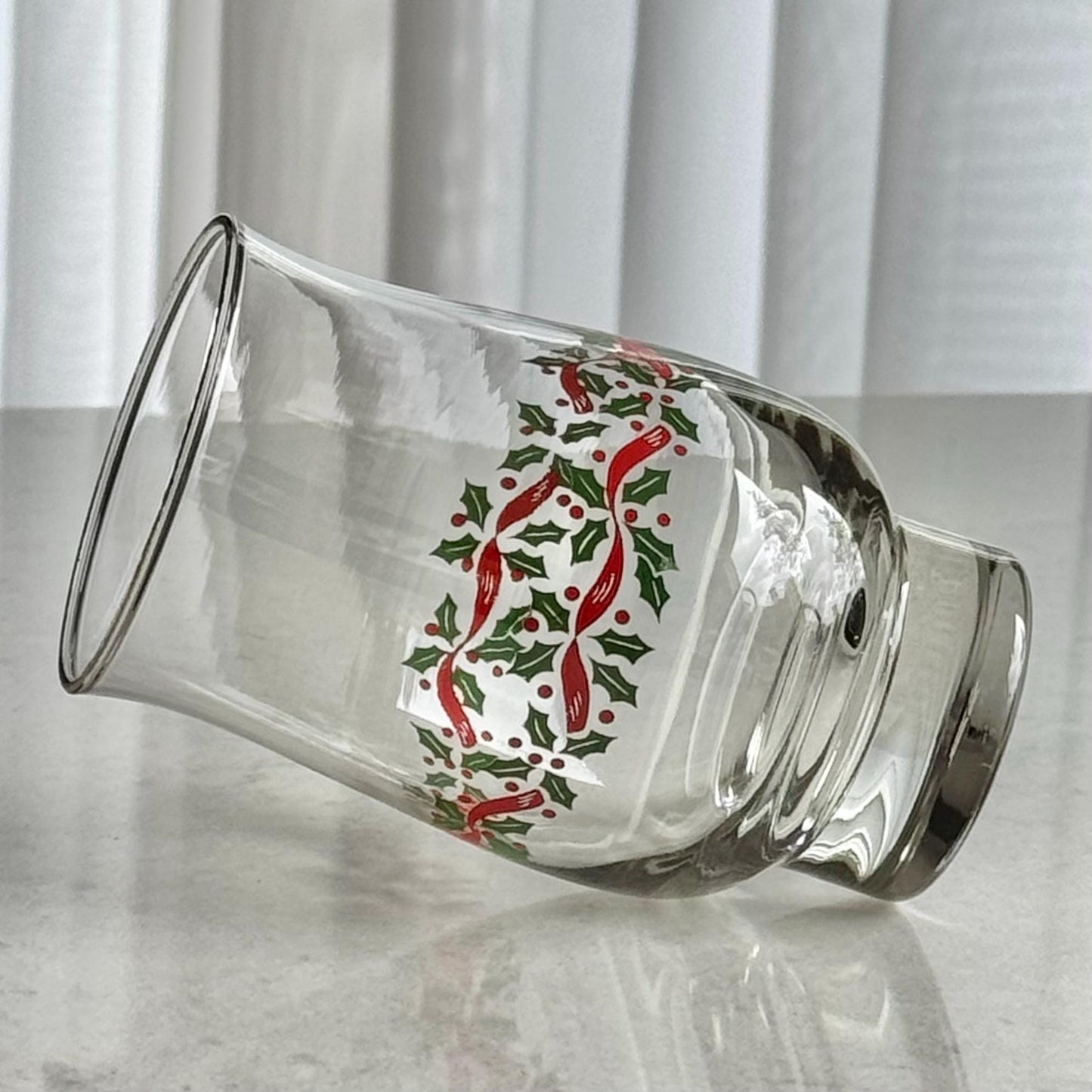 Vintage Libbey Holley Weighted Bottom Tulip Glasses - Set of 4