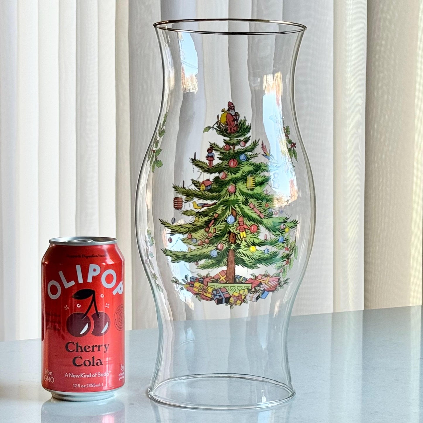 Vintage Spode 11-1/2 Inch Candle Hurricane