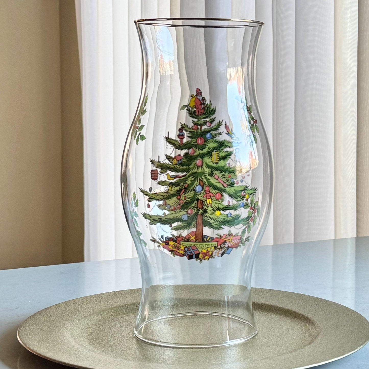 Vintage Spode 11-1/2 Inch Candle Hurricane