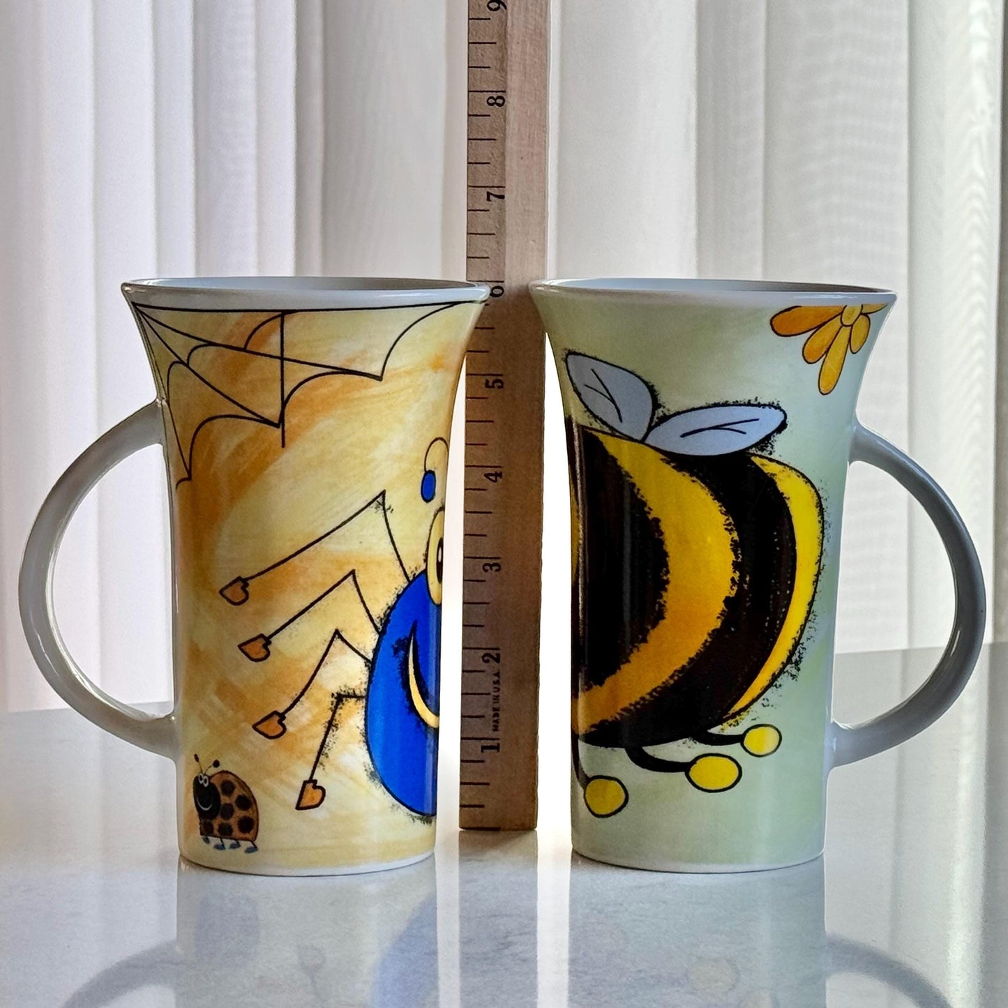 Vintage Dunoon Big Bugs Mugs - Set of 10 (5 each of 2 designs)
